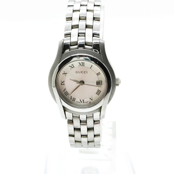 Gucci Watch 5500L 27mm Women's Whites X Silver 126-070225 - Picture 1 of 9